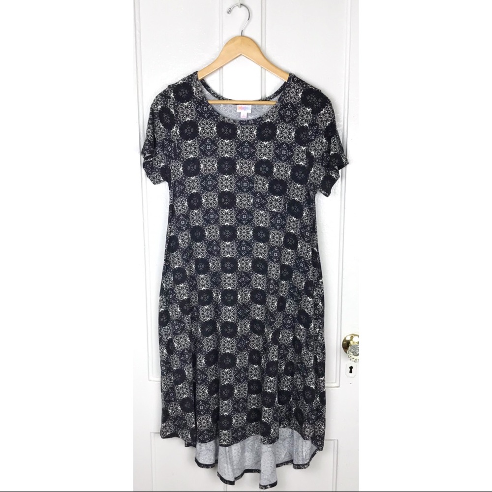 LuLaRoe : size S : casual patterned ‘simply comfortable’ high-low dress